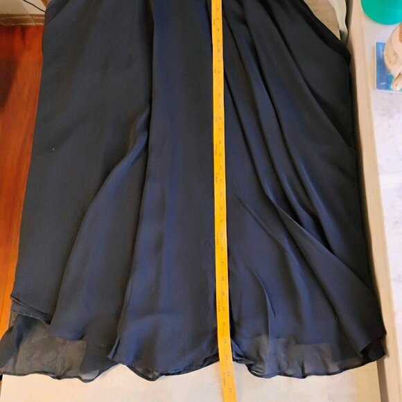 Vtg Cache Dress Womens 6/8 Black Evening Cutout Prom Formal Wedding Whimsigoth - Picture 12 of 16